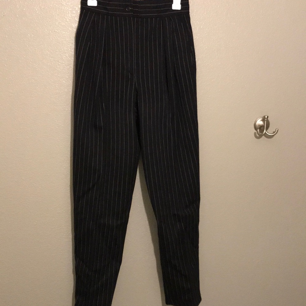 High waisted striped pants